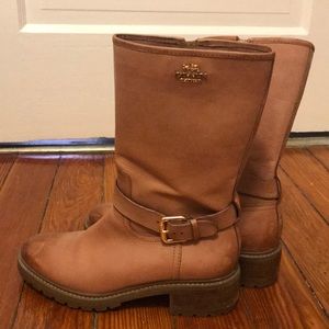 Coach Genie leather mid calf boots